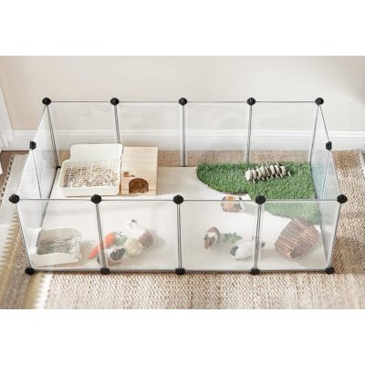 FEANDREA Ohrádka pro drobné hlodavce 125 x 63 x 42 cm – Zboží Dáma