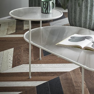 Teulat Nix 120 x 60 cm krémově bílý kovový – Zboží Mobilmania