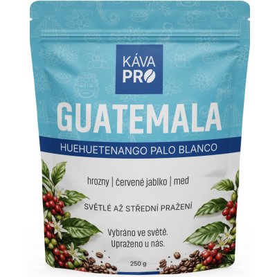 KávaPRO Guatemala Huehuetenango Palo Blanco zrnková 250 g – Hledejceny.cz