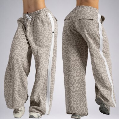 Nebbia Baggy tepláky s leopardím vzorem PRIMAL 865 – Sleviste.cz