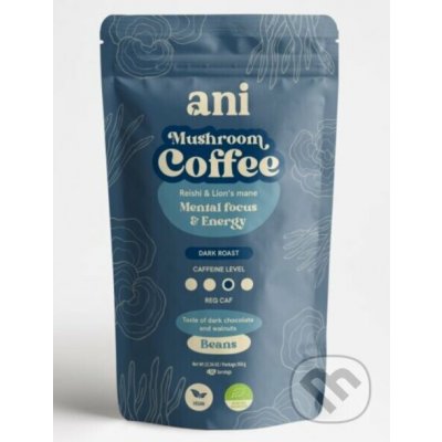 ANi Mushroom Coffee Mental focus & Energy zrnková 350 g – Hledejceny.cz
