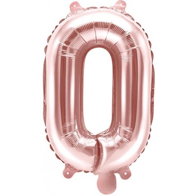 Fóliový balónek písmeno O 35 cm růžové zlato – Zboží Mobilmania