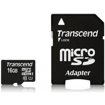 Transcend microSDHC 16 GB UHS-I TS16GUSDU1