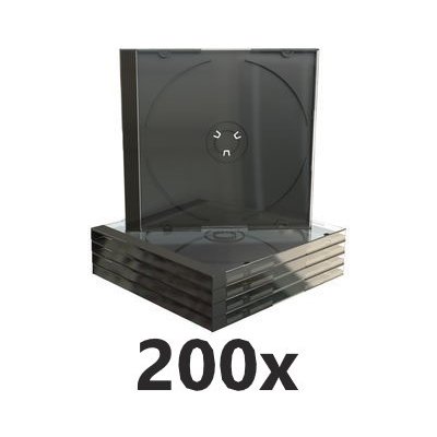 Obal 1CD jewel černý tray 10,4mm - 200-pack – Zboží Živě