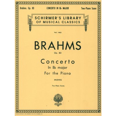 Johannes Brahms Concerto No. 2 in Bb, Op. 83 noty na čtyřruční klavír – Hledejceny.cz