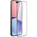 Spigen Glas.TR FC iPhone 15 Pro 6.1" "EZ FIT" tempered glass black frame AGL06899 – Zboží Živě