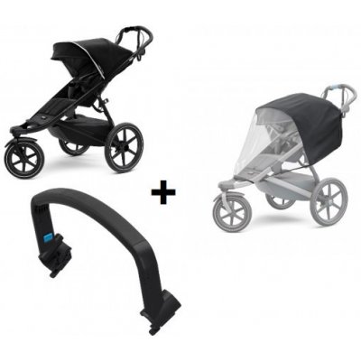 Thule Urban Glide 2 Black 2021 + pláštěnka + madlo