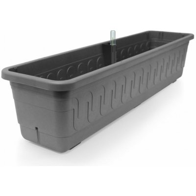 Plastkon Fantazie Smart samozavlažovací truhlík antracit : 60 cm – Sleviste.cz