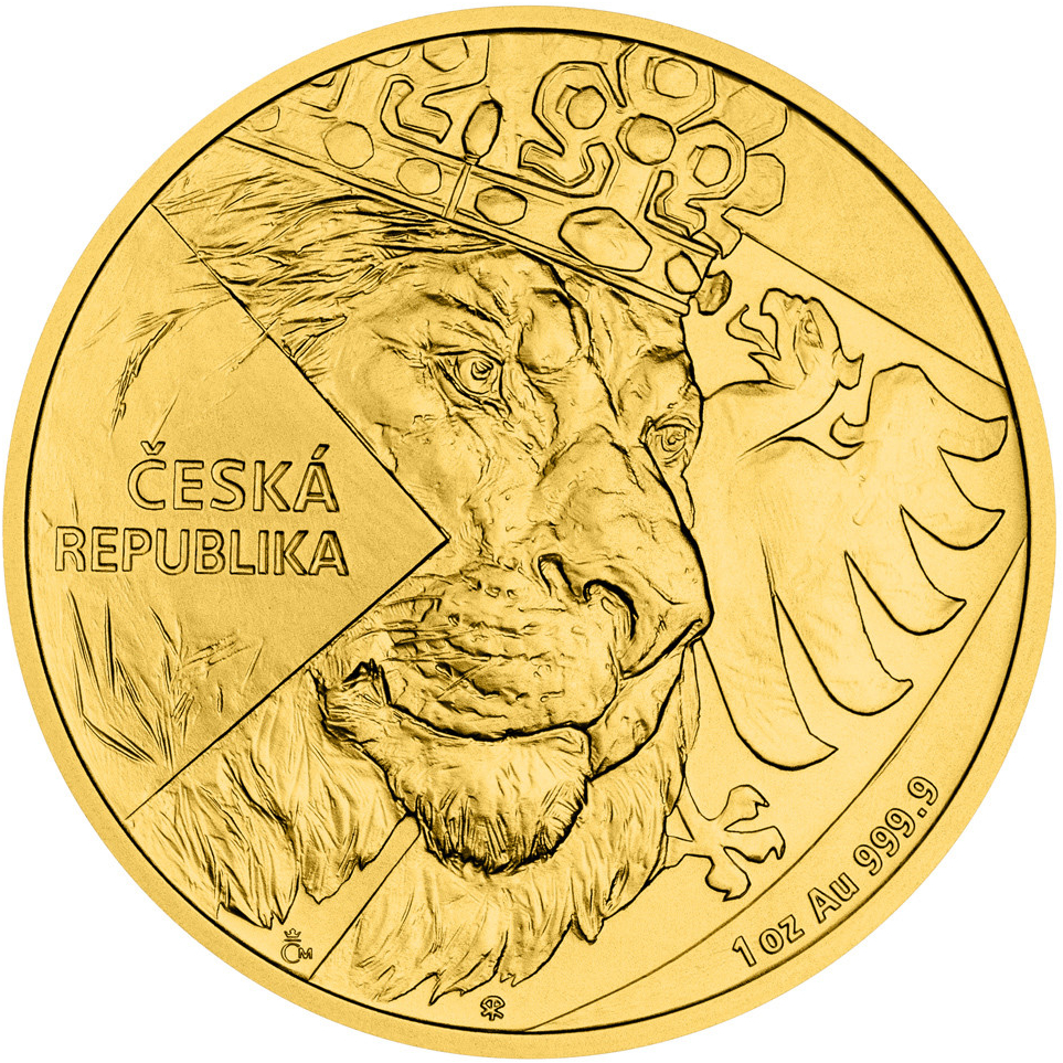 Česká mincovna Zlatá mince Český lev 2024 stand 1 oz