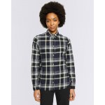 Knowledge Cotton check flannel shirt 1300 black Jet – Hledejceny.cz