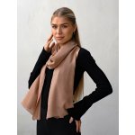 Kašmírská vlněná pašmína Self světle hnědá Mocha Mousse – Zboží Mobilmania