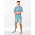 Gina pánské pyžamo krátké pánské šité,s potiskem pyžama 2025 79188P měsíc aqua – Sleviste.cz