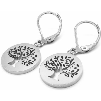 Steel Jewelry náušnice strom života z chirurgické oceli NS231077 – Zboží Mobilmania
