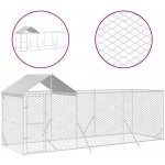 vidaXL Venkovní psí kotec se střechou stříbrný 200 x 600 x 250 cm – Zboží Dáma vidaXL Venkovní psí kotec se střechou stříbrný 200 x 600 x 250 cm – Zboží Dáma