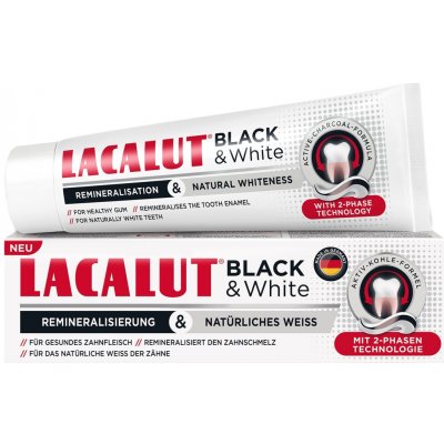 Lacalut Black & White zubní pasta 75 ml – Hledejceny.cz