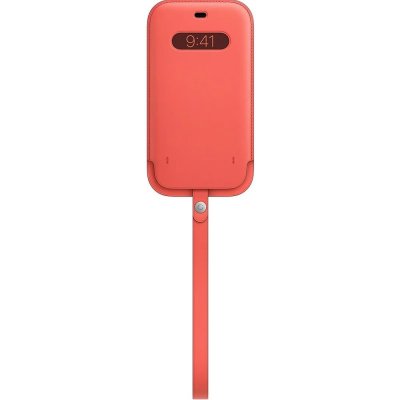 Apple iPhone 12 Pro Max Leather Sleeve with MagSafe Pink Citrus MHYF3ZM/A – Zboží Mobilmania