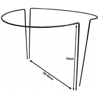 Podpěra rostlin / keřů - půlkruh 70x39 cm / CH7068