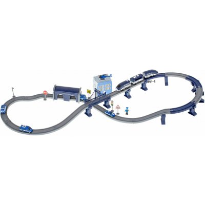 KIK KX5991 Elektrická policejní vláčkodráha 92 dílů délka trati 300 cm – Zboží Dáma