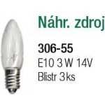 Nipeko Žárovka vánoční 14V 3W E10 svíčková do svícnu 306-55 – Zbozi.Blesk.cz