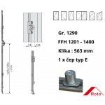 Roto převodová lišta NT konstantní D15 1290 / 1201-1400 x 563 mm počet čepů / 1 / E 259840 – Hledejceny.cz