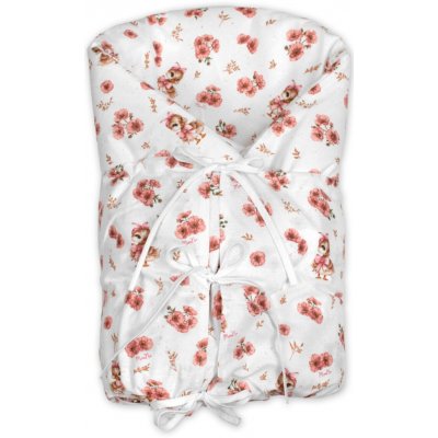 Baby Nellys Klasická retro zavinovačka LALLY šněrovací s výplní Kačenky růžová bílá – Zboží Mobilmania