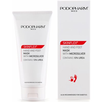PODOPHARM SKINFLEX maska na ruce a chodidla s mikročásticemi stříbra s 10% UREY - 100 ml – Hledejceny.cz