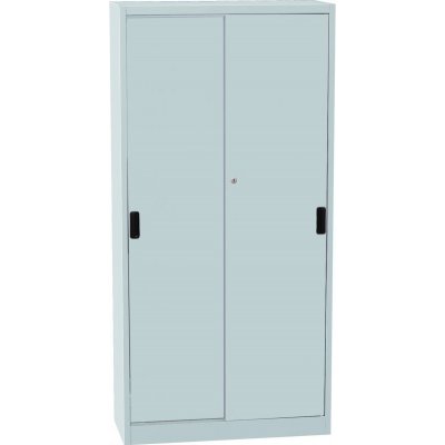 Kovos Skříň s posuvnými dveřmi typ SPS 01AP světle šedá – Zboží Mobilmania