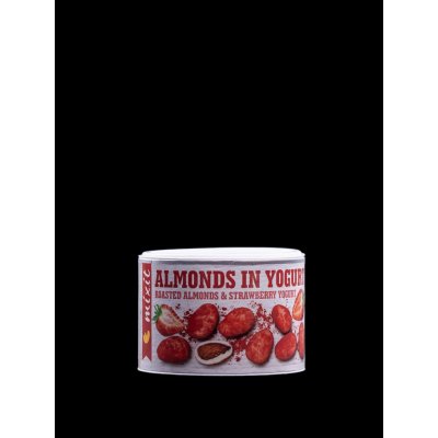 Mixit Mandle v jogurtu s jahodovým prachem 240 g – Zboží Dáma