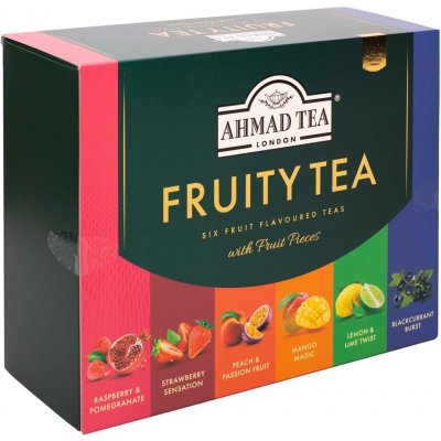 Ahmad Tea Fruity Tea luxusní papírová kazeta 6 x 10 x 2 g – Zboží Dáma