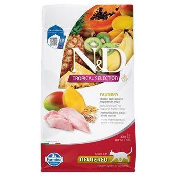 N&D TROPICAL SELECTION CAT Neutered Chicken 0,3 kg