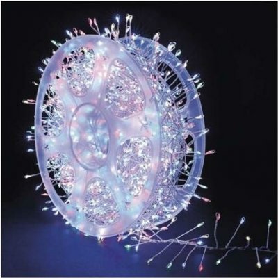 EMOS LED nano řetěz na cívce, stříbrný, 19,2 m, venkovní i vnitřní, multicolor, časovač – Hledejceny.cz