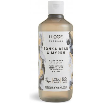I Love hydratační sprchový gel Naturals Tonka Bean & Myrrh (Body Wash) 500 ml