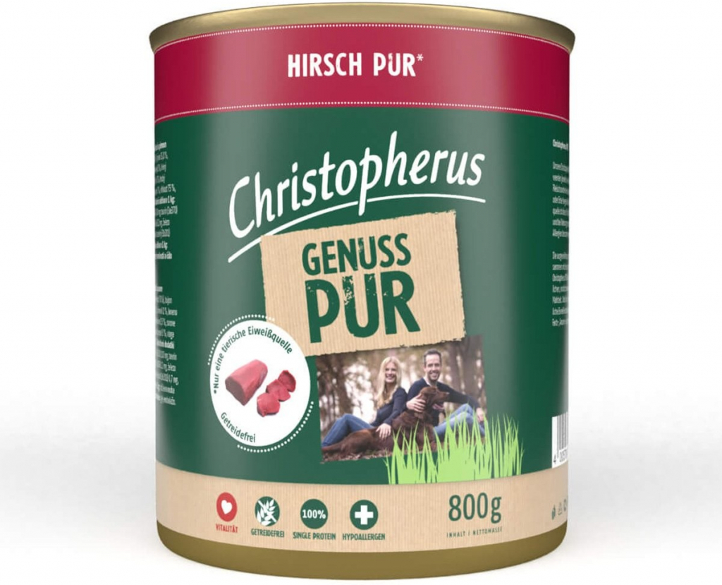 Christopherus Pur jelení maso 12 x 800 g