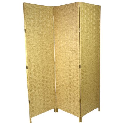 Vingo Paraván světle hnědý žíhaný 200 x 2 x 180 cm – Sleviste.cz