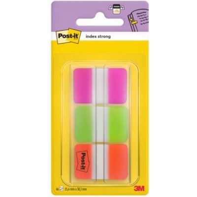 Štítek, plastový, zesílený, 3x22 listů, 25x38 mm, 3M POSTIT, smíšený 7000042777 – Hledejceny.cz