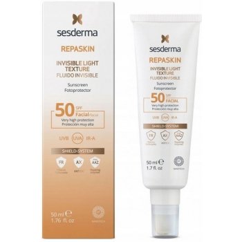 Sesderma pleťový fluid neviditelná fotoochrana SPF50 Repaskin (Invisible Light Texture Facial Sunscreen) 50 ml