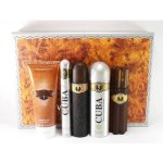 Cuba Must Have Gold EDT 100 ml + EDT 35 ml + 100 ml vody po holení + 200 ml sprchový gel + deospray 200 ml dárková sada – Zboží Dáma