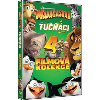 Kolekce: Madagaskar 1-3 + Tučňáci z Madagaskaru DVD