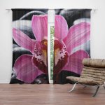 Závěsy Růžová orchidea: 2 ks - 140x250 cm - Sablio – Hledejceny.cz