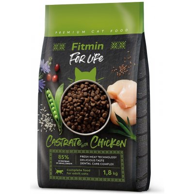 Fitmin For Life pro kastrované s kuřecím 1,8 kg