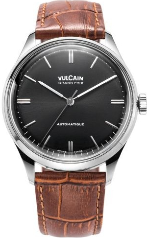 Vulcain Grand Prix Black Brown Alligator
