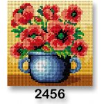 VTC Vyšívací předloha 70244 2456 květiny 12 červená 15x15cm – HobbyKompas.cz
