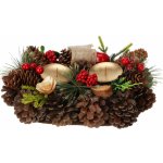 Home Styling Collection Vánoční svícen ze šišek 26 cm – Hledejceny.cz