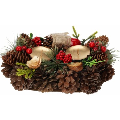 Home Styling Collection Vánoční svícen ze šišek 26 cm – Hledejceny.cz