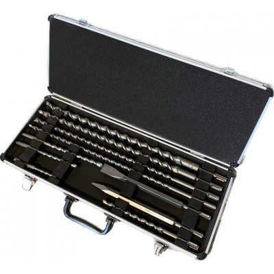 Makita D-42385 sada vrtáků a sekáčů SDS-Plus v hliníkovém kufru, 10ks = oldD-19174 D-42385 – Sleviste.cz