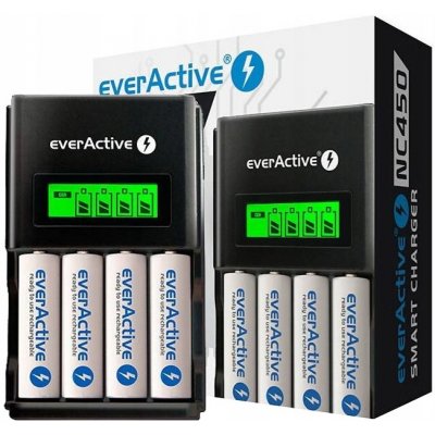 Everactive NC-450B NC-450 Black Edition pro baterie R3 R06 (4x AA, AAA) – Zboží Mobilmania