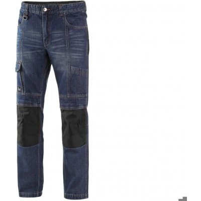 Canis CXS kalhoty jeans NIMES pánské modro-černé – Zboží Mobilmania