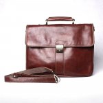 Velká černá hladká kožená aktovka no. 776 černá – Zboží Mobilmania