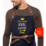 Kariban Zástěra pro muže se jménem Exclusive Dnes vládne král kuchyně.. Tmavě modrá Navy – Hledejceny.cz