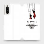 Pouzdro Mobiwear parádní flip Sony Xperia 10 II - M046P Be yourself – Zboží Mobilmania